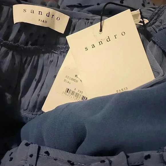 SANDRO PARIS PRINTED MINI DRESS SIZE S - Picture 4 of 4